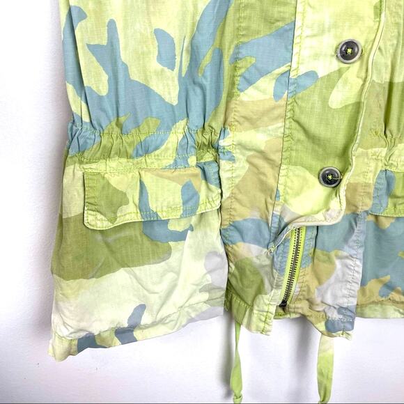 Free People | Camo Military Jacket Green Gray Camoflauge - Picture 6 of 13